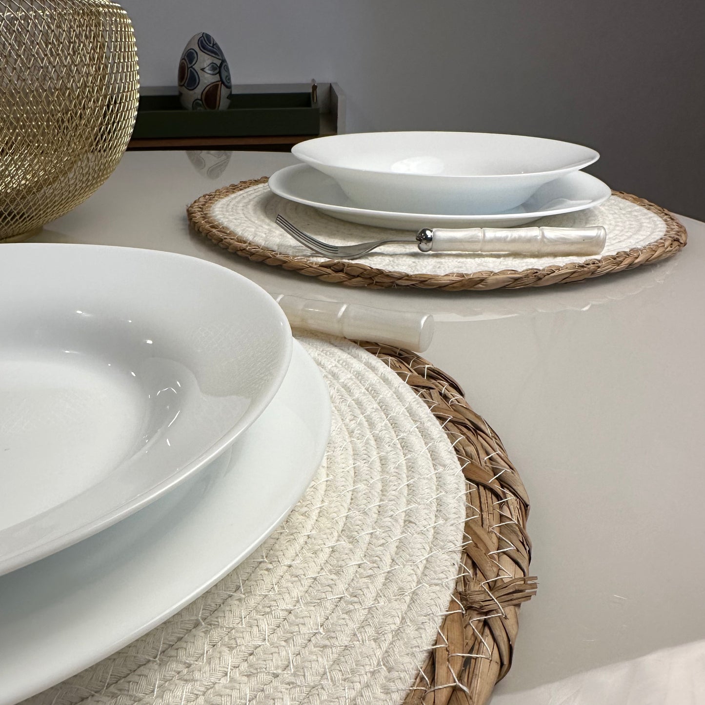 Jogo Americano Fibra Branca - Modern Mood