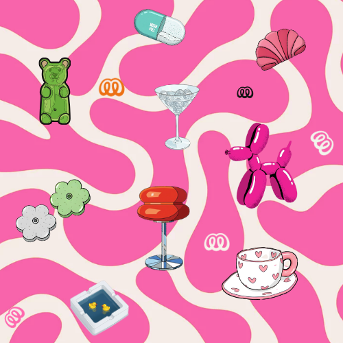 Nostalgia moderna com objetos lúdicos e afetivos