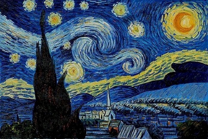 Obras de Van Gogh com cores e pinceladas expressivas