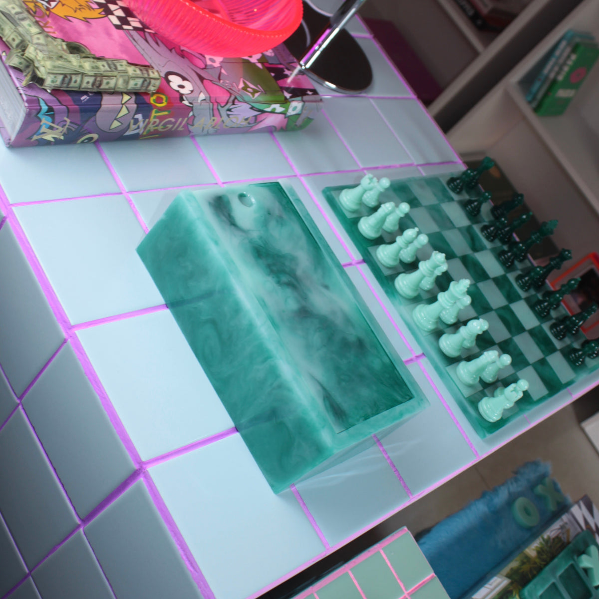 Hide & Chic - Caixa Decorativa Marmorizada
