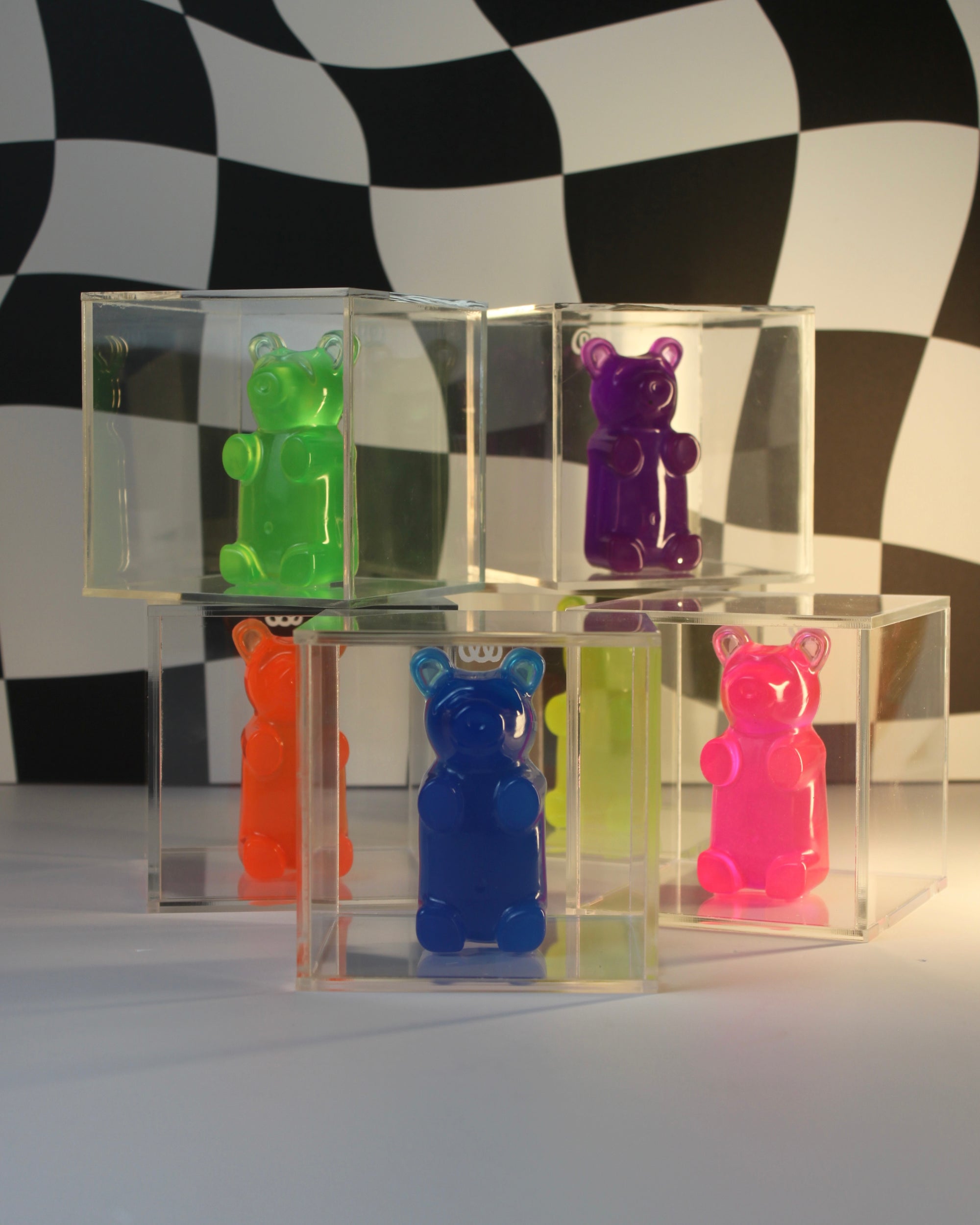 Candy Cube  - Urso na Caixa de Acrílico - Modern Mood