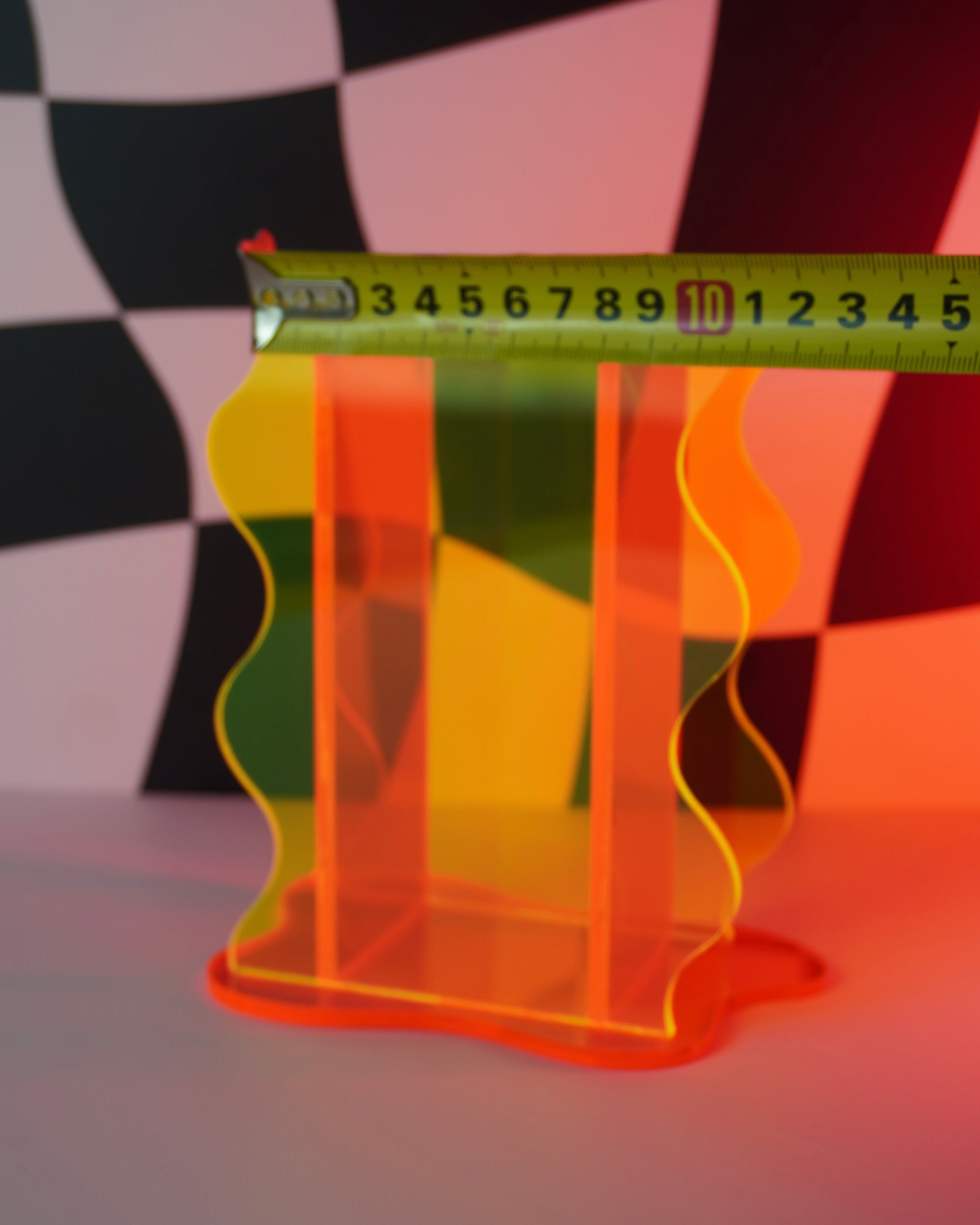 Vaso Wave - Vaso Orgânico de Acrílico Neon