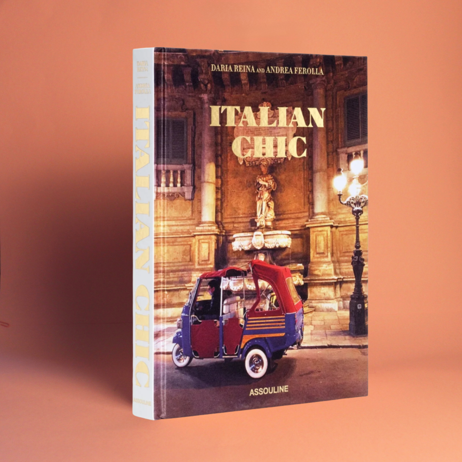 Livro Italian Chic Assouline coffee table book de luxo sobre o estilo de vida italiano