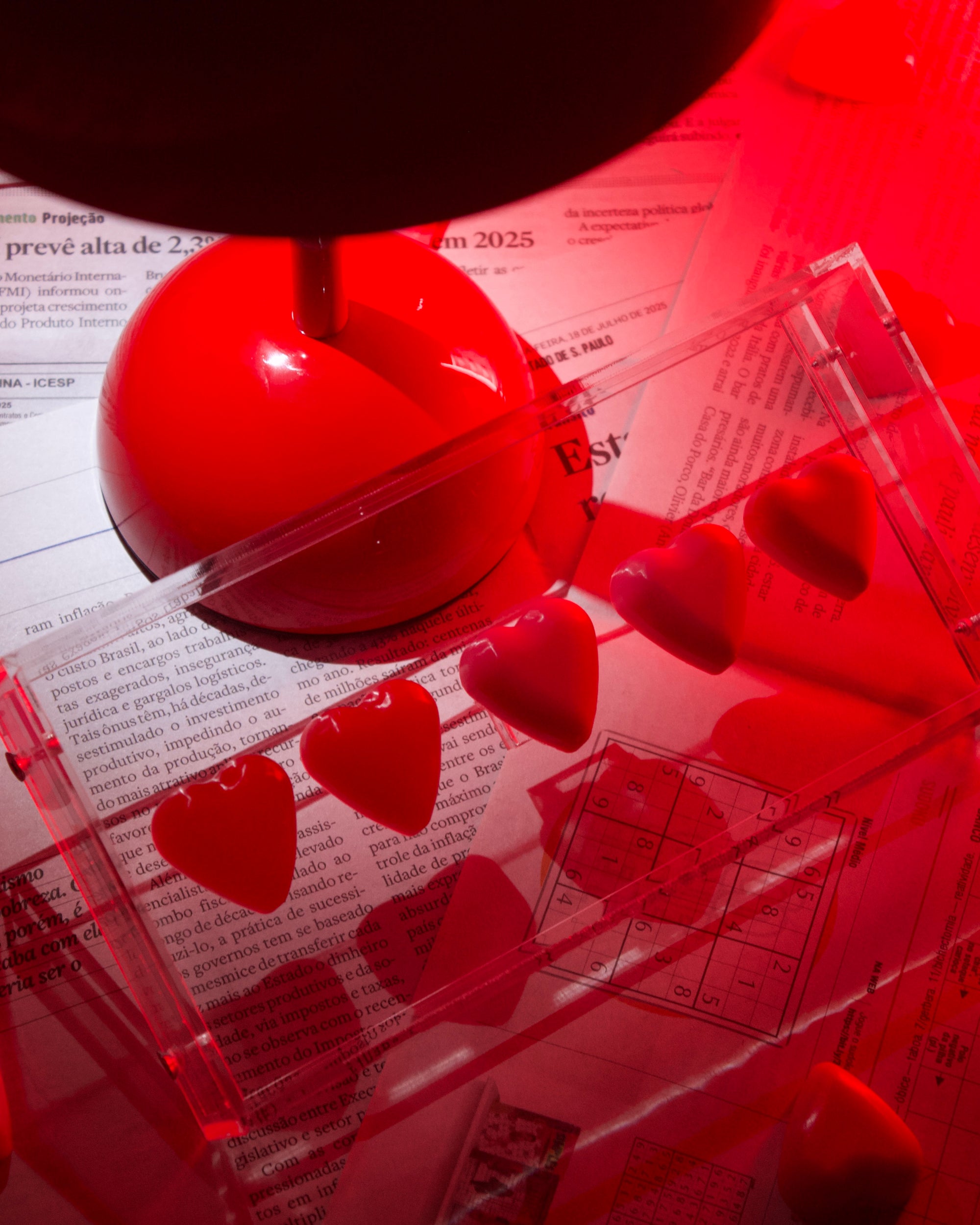 DISPLAY OF LOVE - Corações no Acrílico