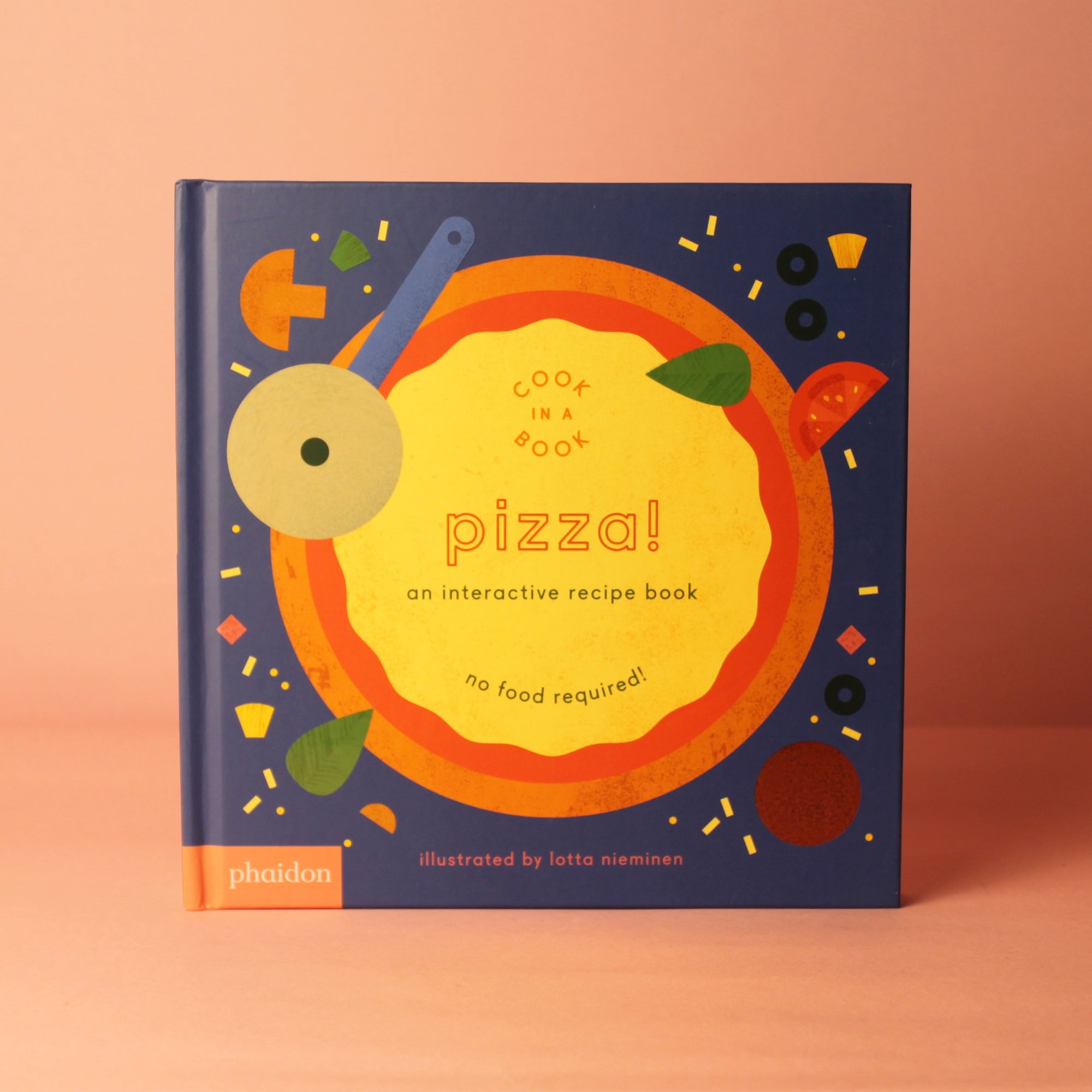 Livro infantil interativo Pizza! da Phaidon Press em capa dura, edição premium à venda na Modern Mood