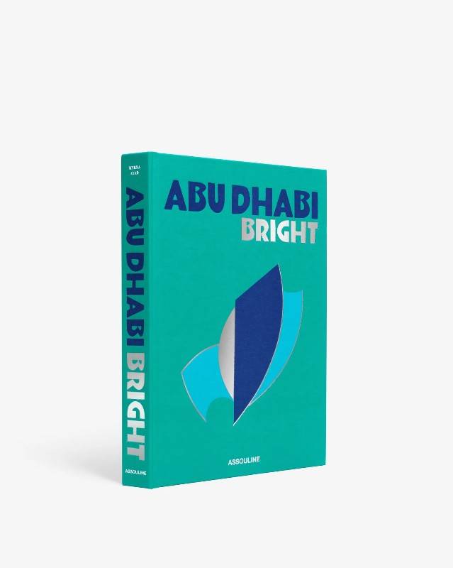 Livro Abu Dhabi Bright Assouline em capa dura, coffee table book de luxo para decoração