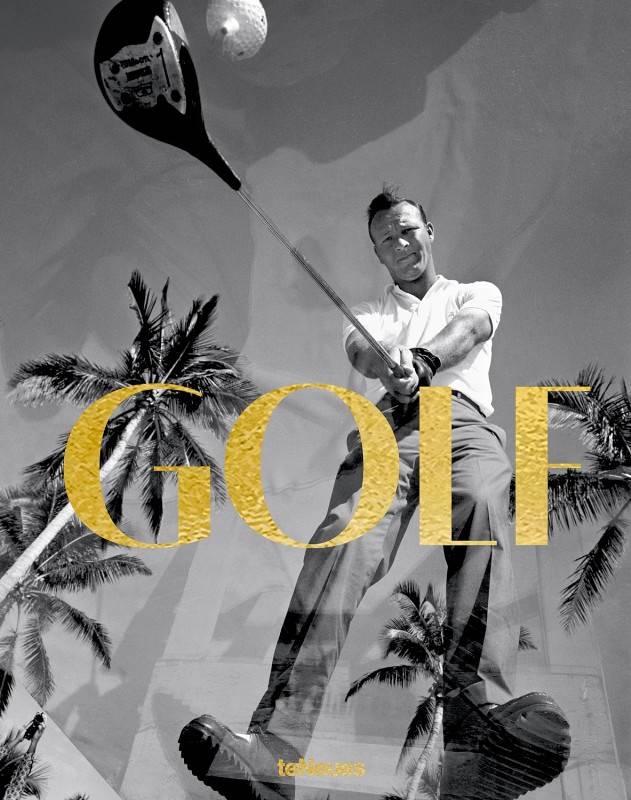 Capa do livro The Golf Book da teNeues sobre campos e ícones do golfe