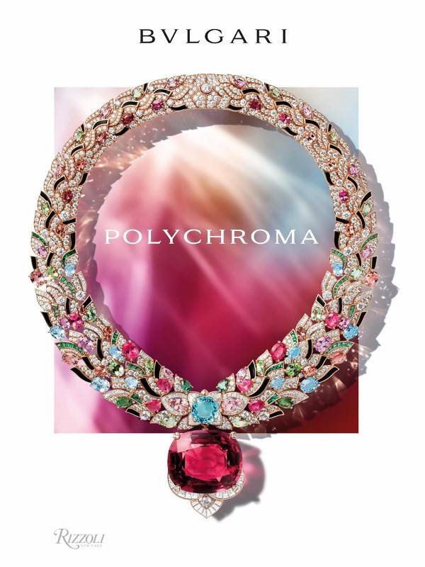 Livro Bulgari Polychroma Rizzoli em capa dura, edição de luxo para coffee table e decoração sofisticada