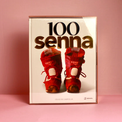 Livro Combo 100 Senna Botas + Capa Acrilica com Gravura Dourada - Modern Mood
