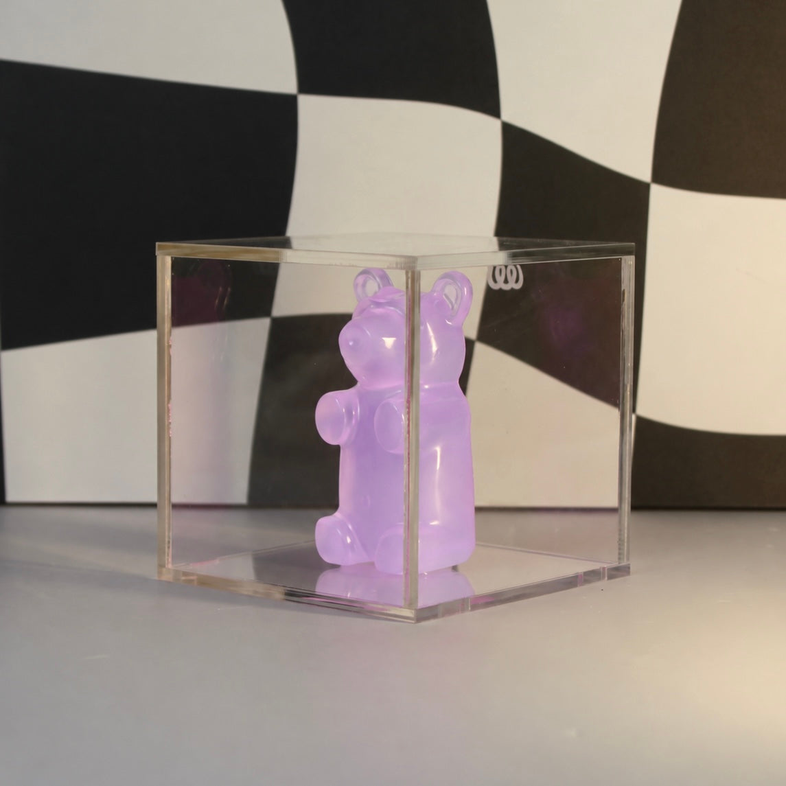 Gummy Bear no Cubo - Urso na Caixa de Acrílico