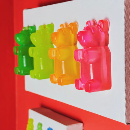 Tela Gummy Bear - Quadro de ursos - Modern Mood