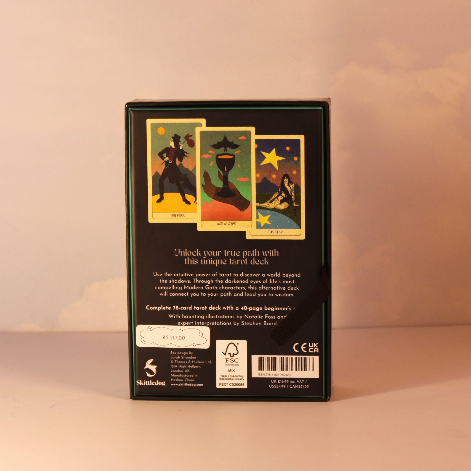 Livro The Modern Goth Tarot Deck: Baralho de Tarô e Guia Ilustrado