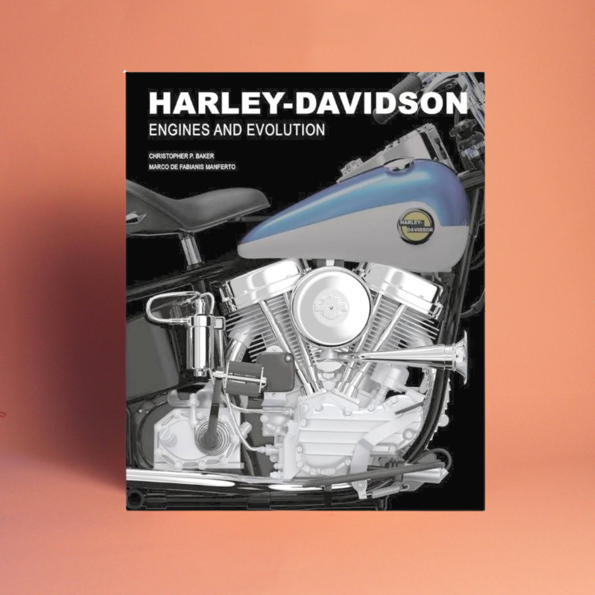 Livro Harley-Davidson White Star em capa dura, coffee table book de luxo com fotos icônicas e 222 páginas
