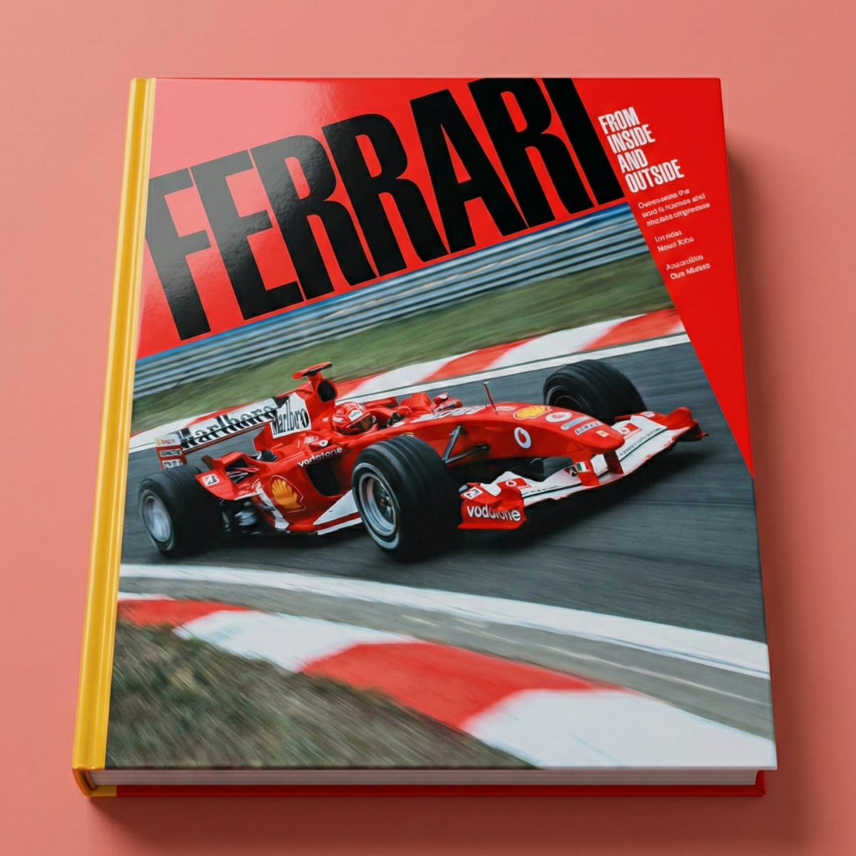 Livro Ferrari From Inside And Outside da ACC Art Books em edição de capa dura premium