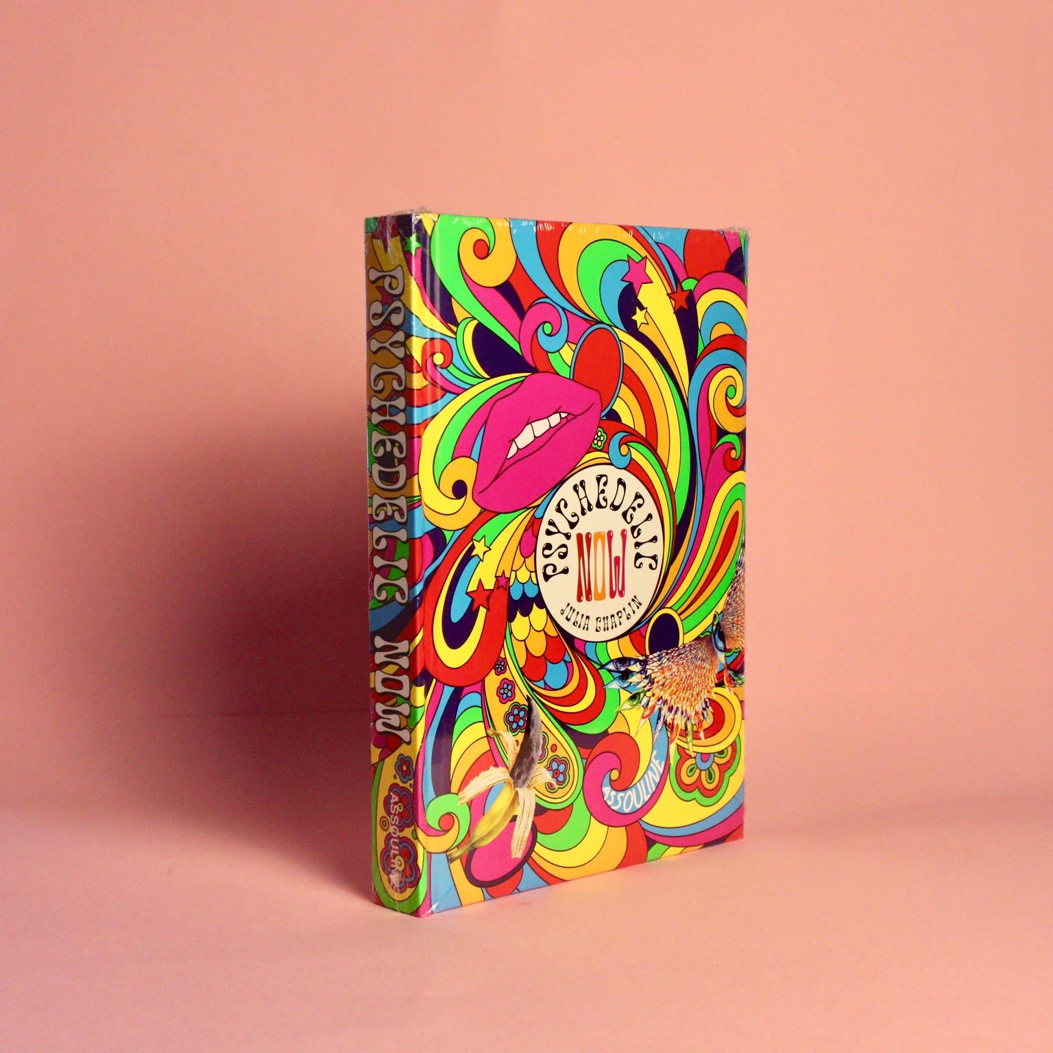 Livro Psychedelic Now Assouline capa dura, coffee table book de luxo para decoração e design de interiores