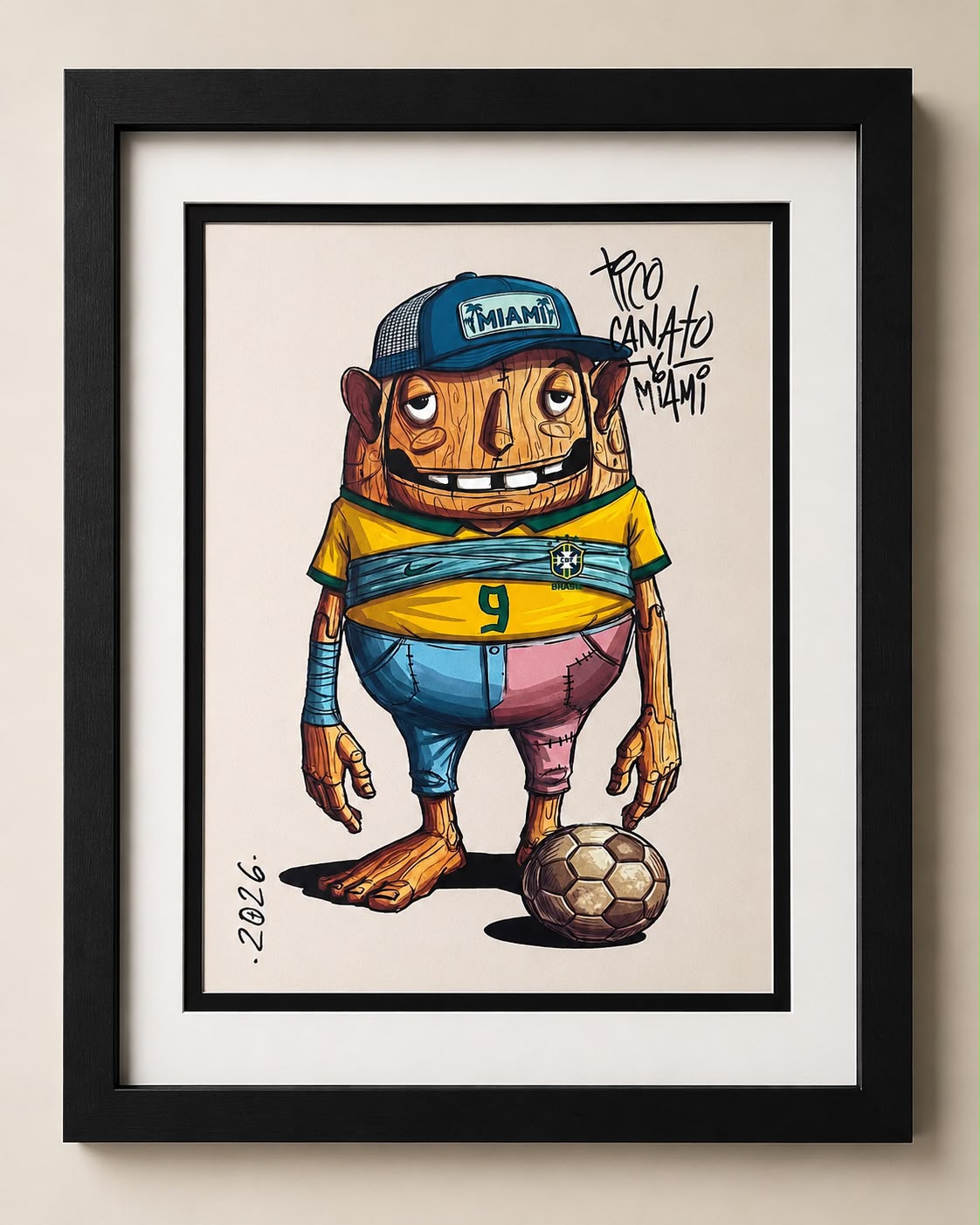 Poster Ondi Brasil x Miami (Edição Limitada) - Tico Canato x Modern Mood - 15x20cm