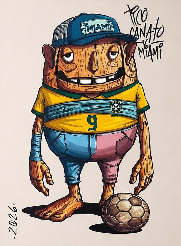 Poster Ondi Brasil x Miami (Edição Limitada) - Tico Canato x Modern Mood - 15x20cm