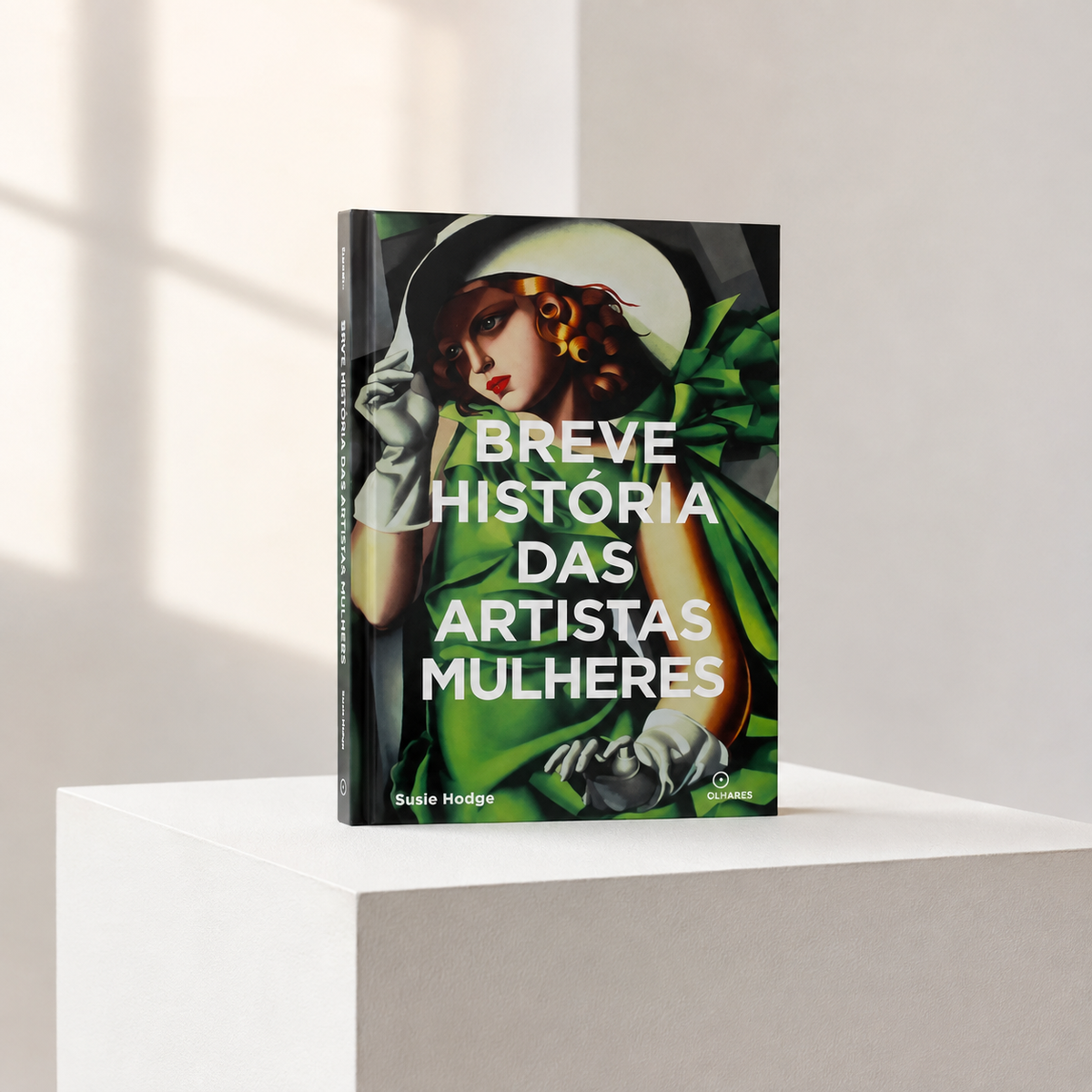 Livro Breve História das Artistas Mulheres em composição de galeria
