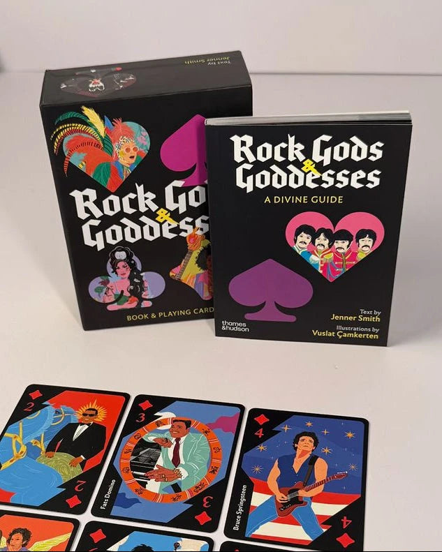 Jogo de Cartas Rock Gods & Goddesses com livro guia e embalagem decorativa [WEBP]