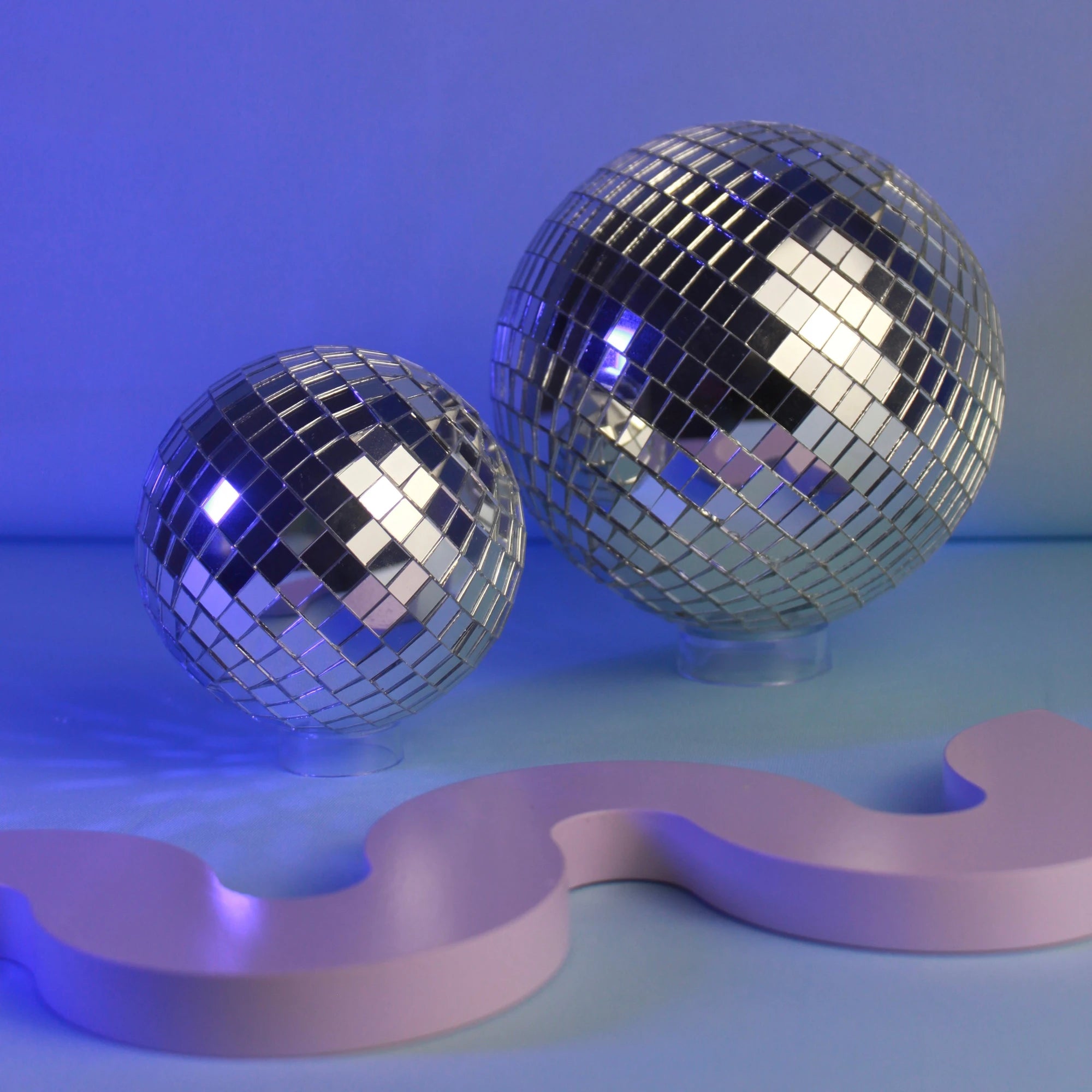 Globo espelhado decorativo Magic Ball com suporte de acrílico, opções 10 cm, 15 cm e dupla [WEBP]