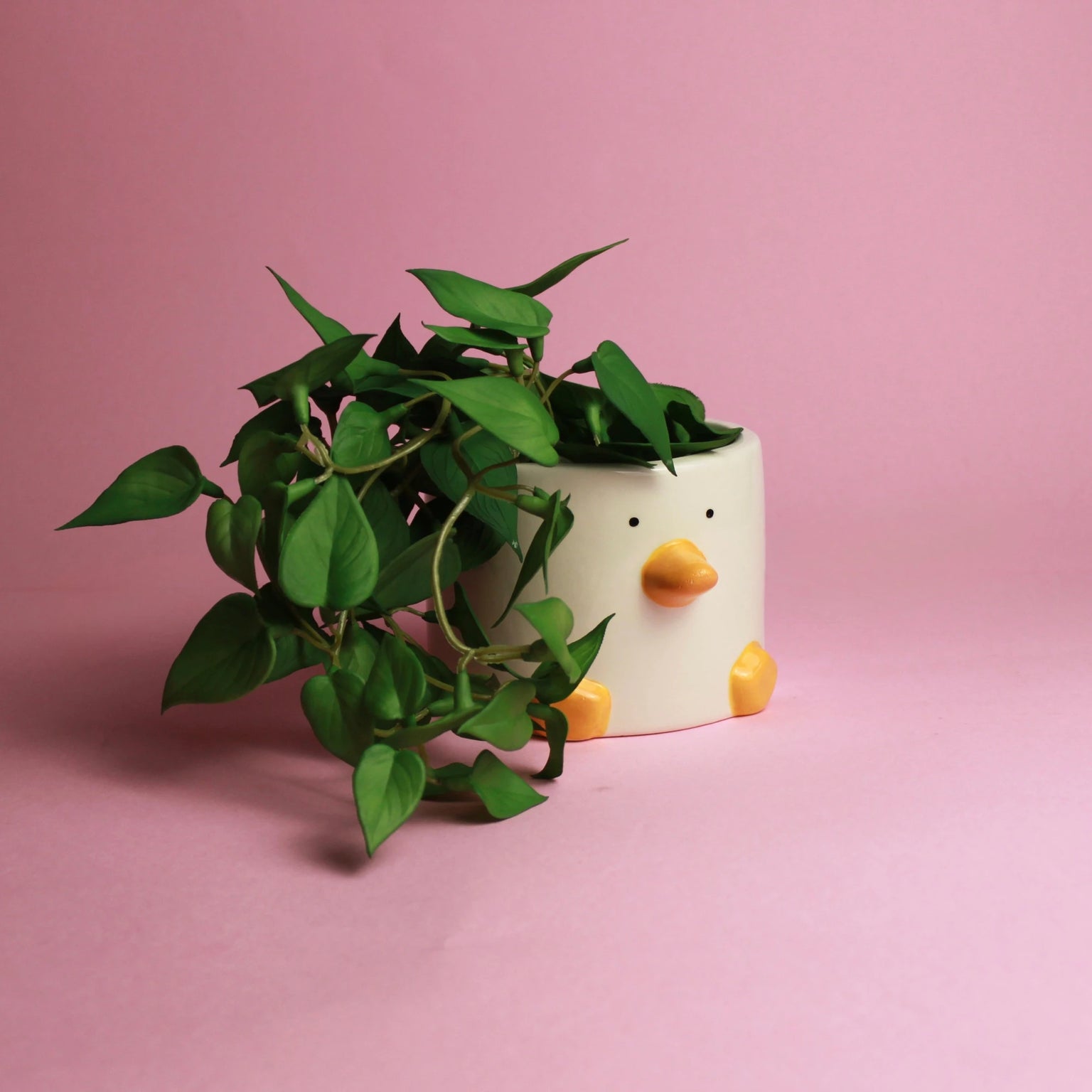 Planta artificial realista em galho verde de PVC para decoração de mesa, prateleira ou vaso (Jiboia/Eucalipto) [WEBP]